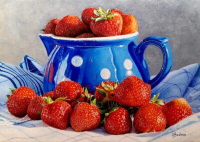 Nature-morte aux fraises (vendu)